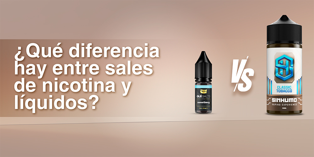 ¿Qué diferencia hay entre sales de nicotina y líquidos?